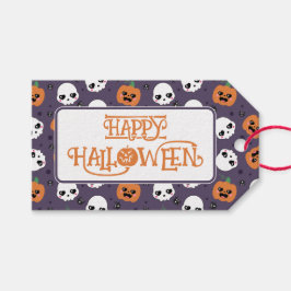 Halloween Kawaii Pattern Geschenkanhänger