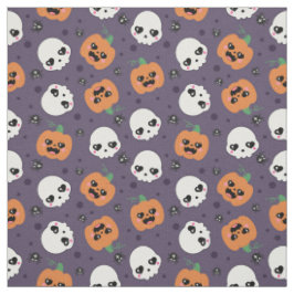 Halloween Kawaii Pattern Stoff