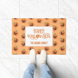 Halloween Kawaii Pumpkins Pattern Fußmatte