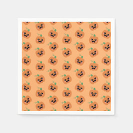 Halloween Kawaii Pumpkins Pattern Serviette