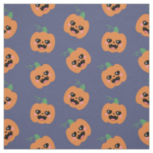 Halloween Kawaii Pumpkins Pattern Stoff