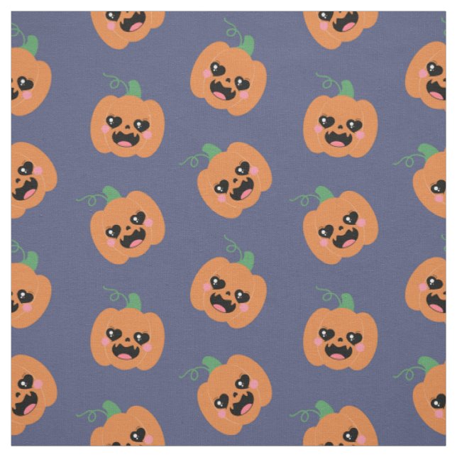 Halloween Kawaii Pumpkins Pattern Stoff (Muster)