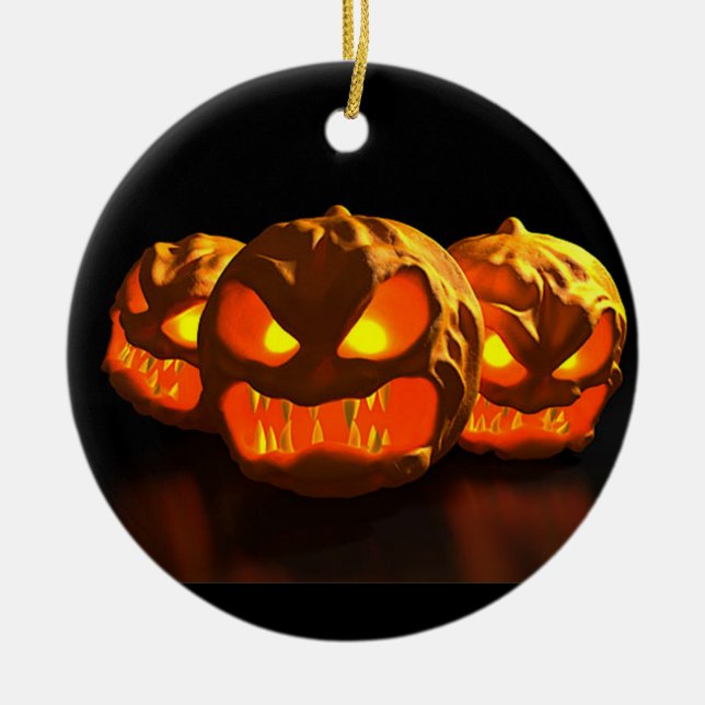 Halloween Keramik Ornament (Vorne)