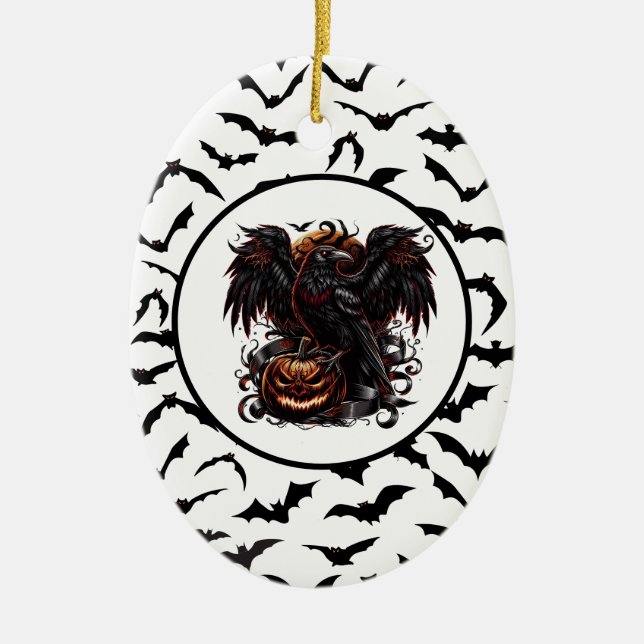 Halloween Keramik Ornament (Vorne)