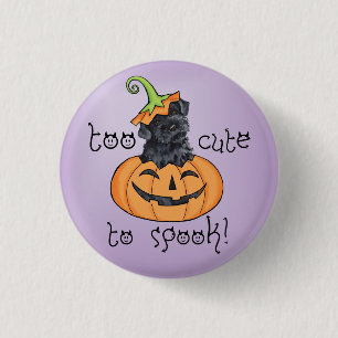Halloween Kerry Blue Terrier Button