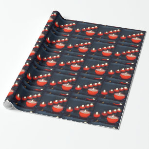 Halloween-Kerzen Geschenkpapier