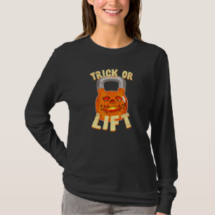 Halloween-Kettlebell-Scherz oder Heben Sie den Kür T-Shirt