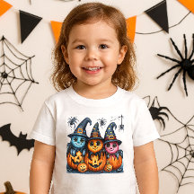 Halloween KI-Spinnen und Kürbisse Kinder -
