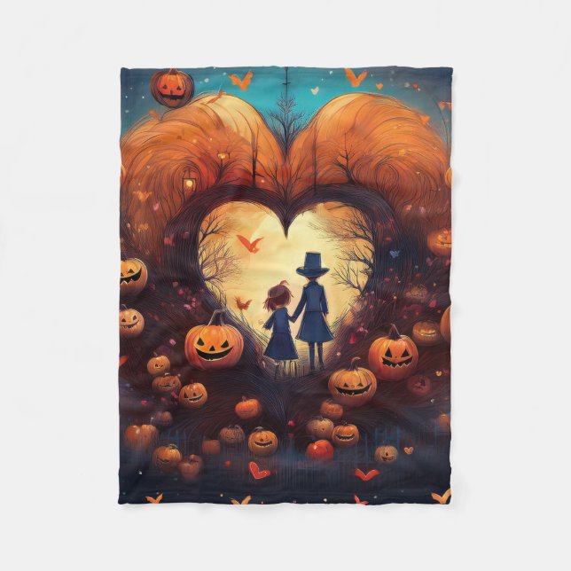 Halloween Kid Friendly Fleecedecke (Vorderseite)
