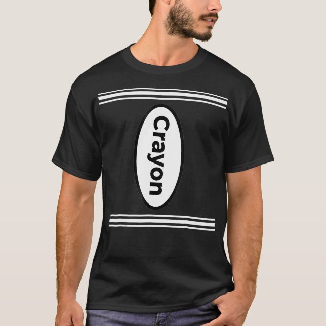 Halloween Kids and Adult Costume Crayon T-Shirt (Vorderseite)