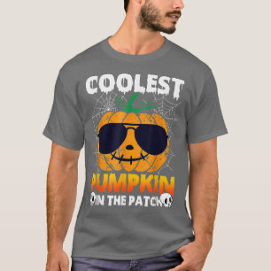Halloween Kids Cooler Kürbis in die Patchjungen H T-Shirt