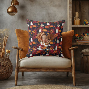 Halloween Kid's Kissen: Foto Individuelle Name & Z Kissen