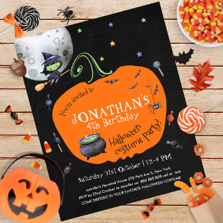 Halloween Kids Kostüm Party Einladung