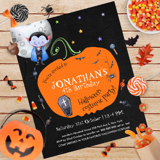 Halloween Kids Kostüm Party Einladung