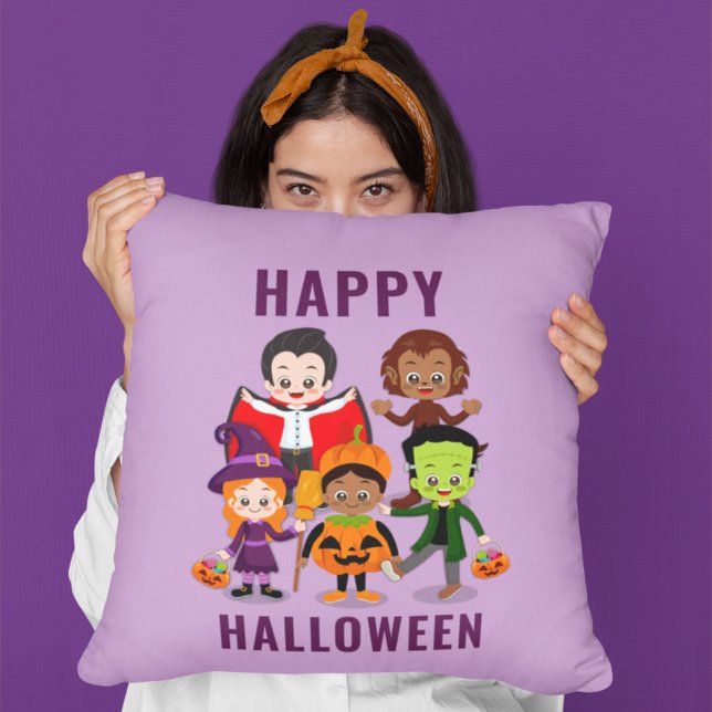 Halloween Kids-Party für Niedliche Kostüme Kissen (Von Creator hochgeladen)