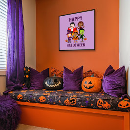 Halloween Kids-Party für Niedliche Kostüme Poster