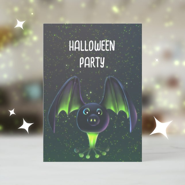 Halloween Kids Party Niedliche Einladung (Von Creator hochgeladen)