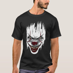Halloween Killer Clown Mime Harlequin Beängstigend T-Shirt