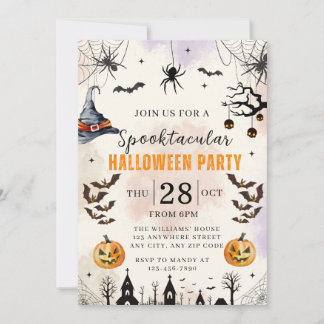 Halloween-Kinder-Spooktacular-Party-Einladung Einladung
