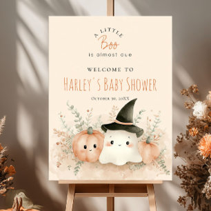 Halloween-Kinderdusche ein kleiner Boo ist willkom Poster