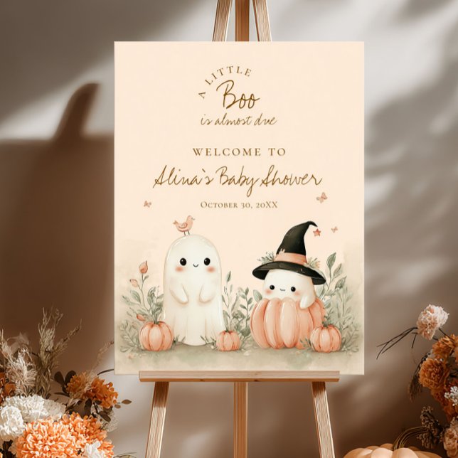 Halloween-Kinderdusche ein kleiner Boo ist willkom Poster (Von Creator hochgeladen)