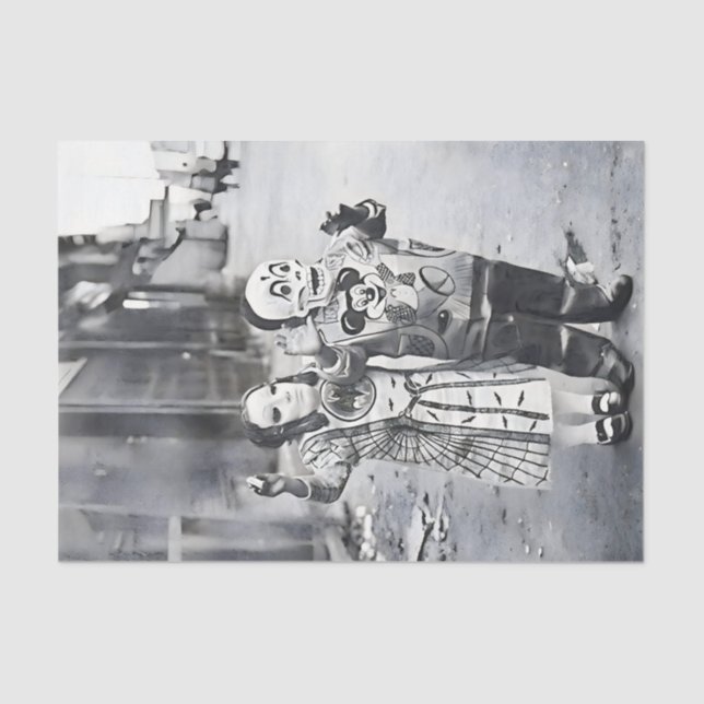 Halloween-Kinderkostüm Seidenpapier (Vorderseite)