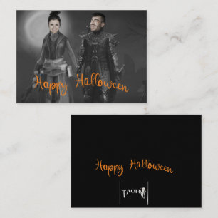 Halloween King and Queen of the Dark Mitteilungskarte