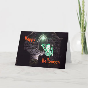 Halloween-Kirchhofgrußkarte Karte