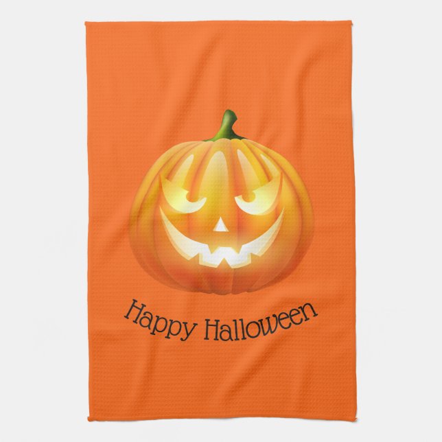 Halloween Kitchen Towel Pumpkin Geschirrtuch (Vertikal)