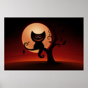 Halloween Kitten Poster