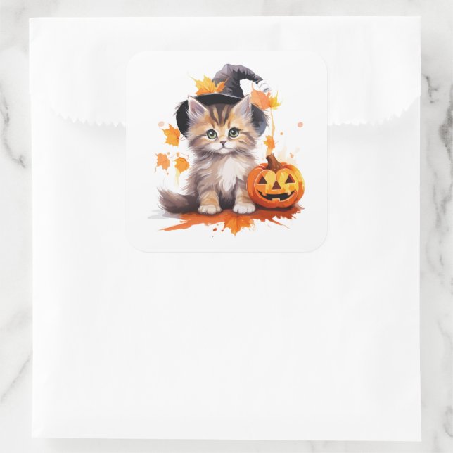 Halloween Kitten Stickers (Tasche)