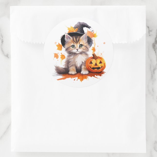 Halloween Kitten Stickers (Tasche)