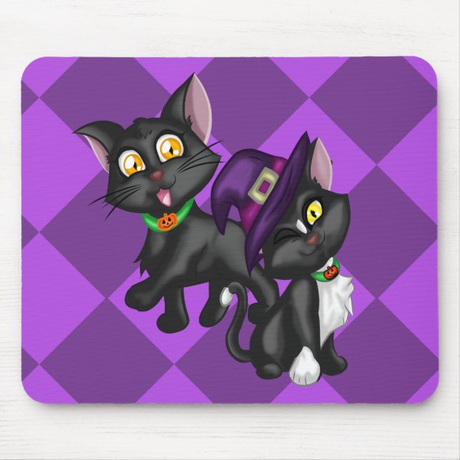 Halloween Kittens Mousepad (Vorne)