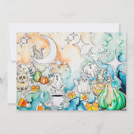 Halloween Kitty Art Feiertagskarte