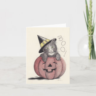 Halloween Kitty Card Karte