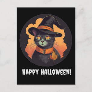 Halloween Kitty Postkarte