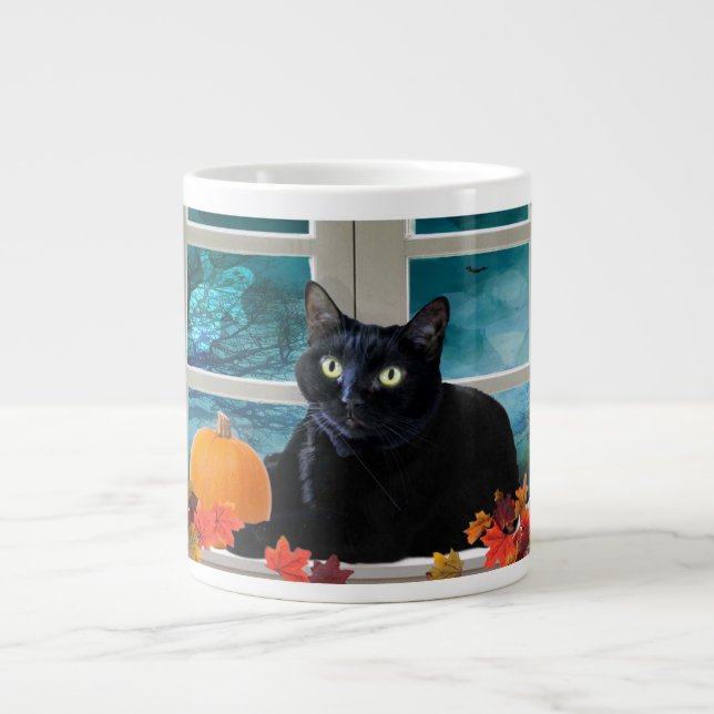 Halloween Kitty's schöne Night Jumbo-Tasse (Vorderseite)