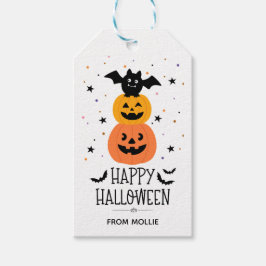 Halloween-Klassenzimmer-Kürbis-Fledermaus-Geschenk Geschenkanhänger