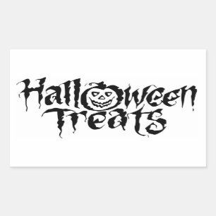 Halloween Klassisches Rundhecker/Halloween-Leckere Rechteckiger Aufkleber