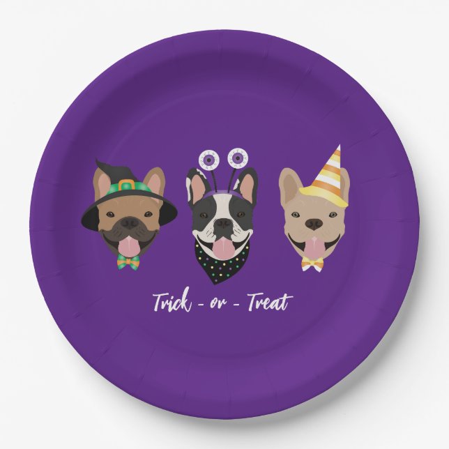 Halloween-Kleidung Pappteller (Vorderseite)