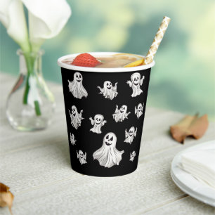 Halloween: Kleine Geister -  Pappbecher