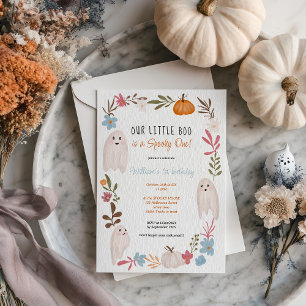 Halloween kleine Kinder des Gespensterjungen 1. Ge Einladung