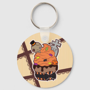 Halloween-kleiner Kuchen Schlüsselanhänger