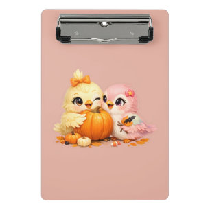Halloween Kleiner Süßer Vogel Beste Freunde Klemmb Mini Klemmbrett
