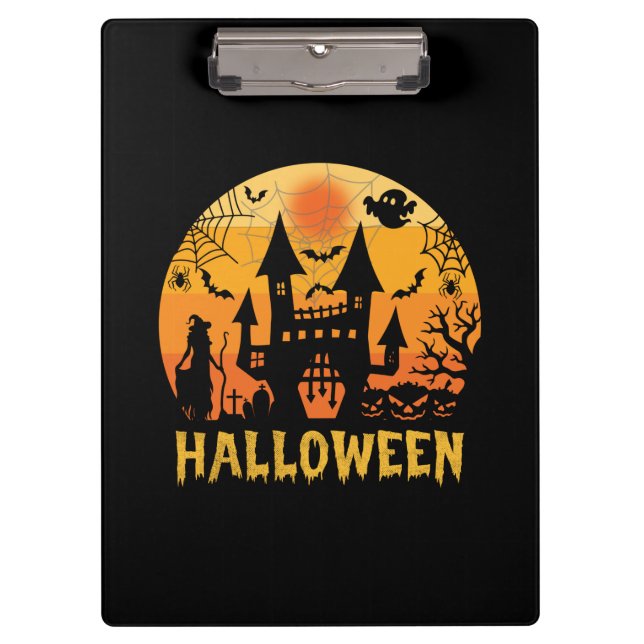 Halloween Klemmbrett (Vorderseite)