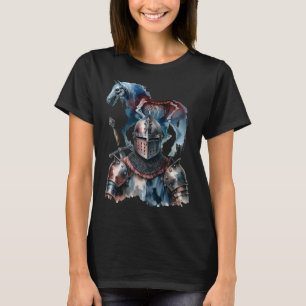 Halloween Knight Horses Ritter Armor Hors T-Shirt
