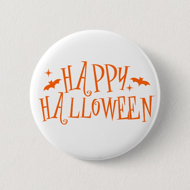 Halloween Knopf Pin Button (Vorderseite)
