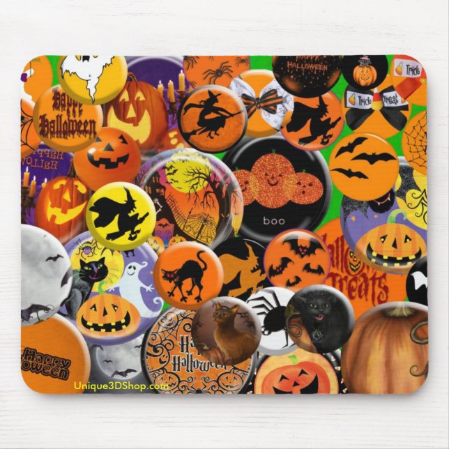 Halloween knöpft Mousepad (Vorne)