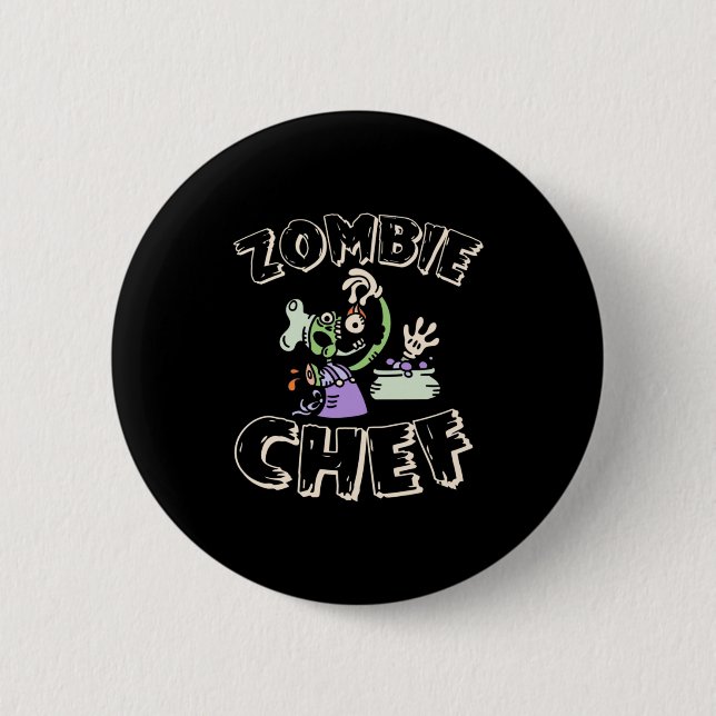 Halloween-Koch Button (Vorderseite)