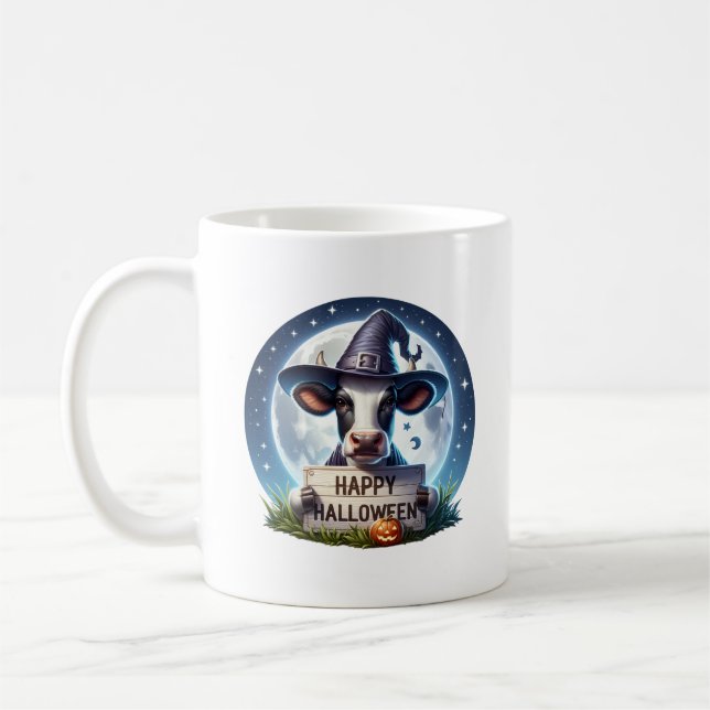 Halloween Koe Kaffeetasse (Links)